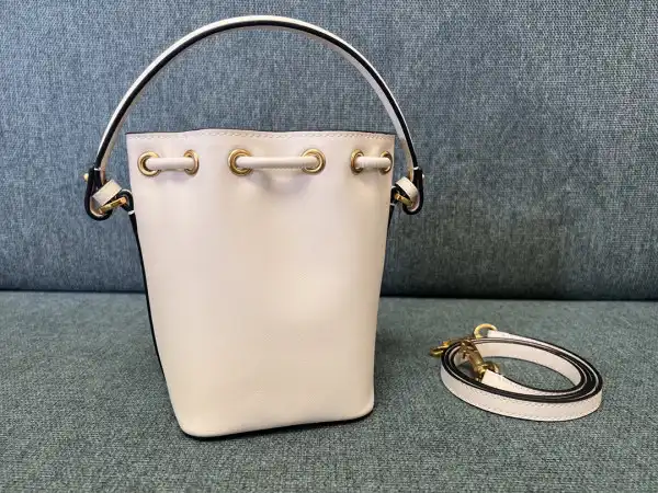 VALENTINO VLOGO Iconographe Mini Canvas Bucket Bag