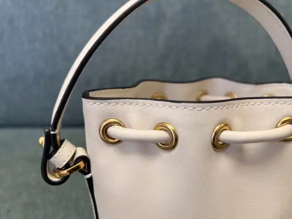 VALENTINO VLOGO Iconographe Mini Canvas Bucket Bag