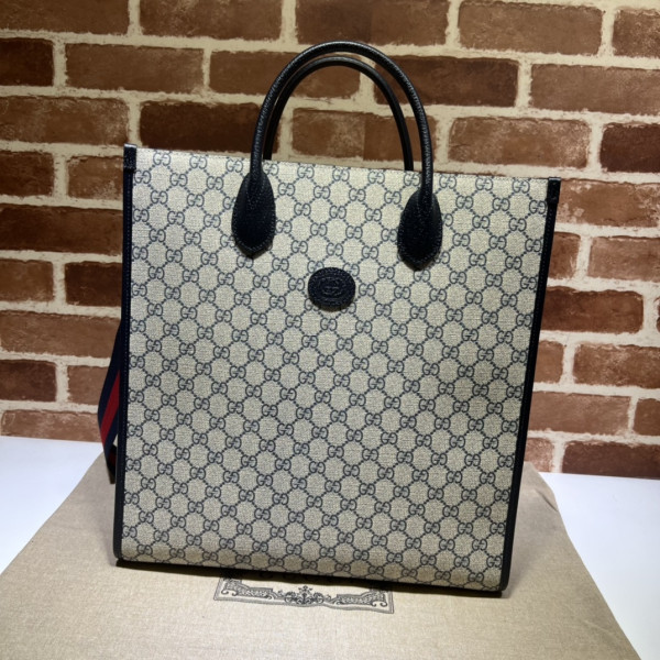 HOT SALE GUCCI Gucci GG Supreme Monogram Tote Bag