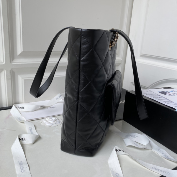 HOT SALE CL Shopping Bag Shiny Lambskin