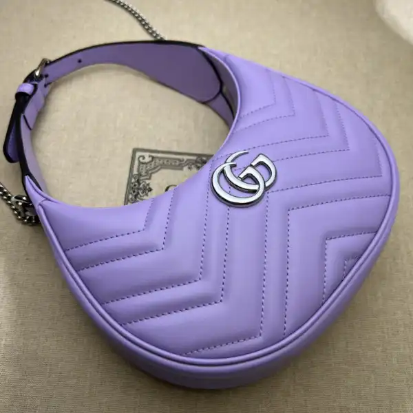 GUCCI GG Marmont half-moon-shaped mini bag