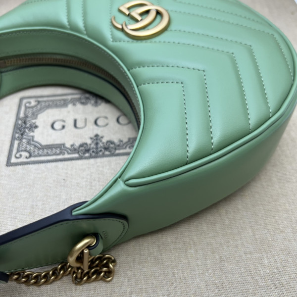 HOT SALE GUCCI GG Marmont half-moon-shaped mini bag