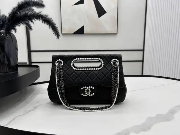 First bag ru CHANEL LARGE FLAP BAG WITH TOP HANDLE