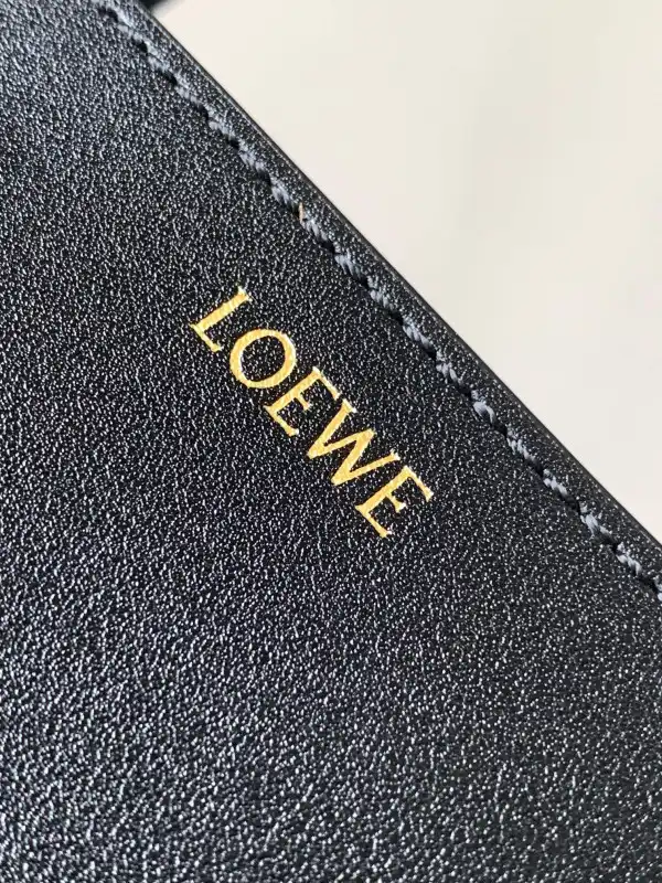 Lowee Puzzle Fold Tote in shiny calfskin