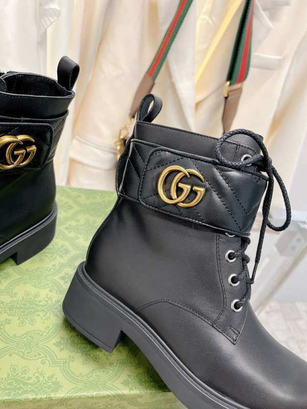 HOT SALE GUCCI Women's ankle boot with Double G