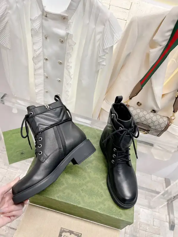 First bag ru GUCCI Women's ankle boot with Double G