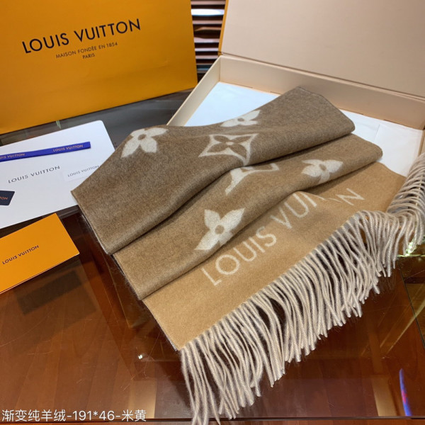 [FREE SHIPPING] LOUIS VUITTON REYKJAVIK GRADIENT SCARF