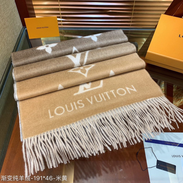 [FREE SHIPPING] LOUIS VUITTON REYKJAVIK GRADIENT SCARF