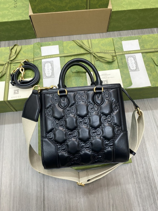 HOT SALE GUCCI GG matelassé mini top handle bag