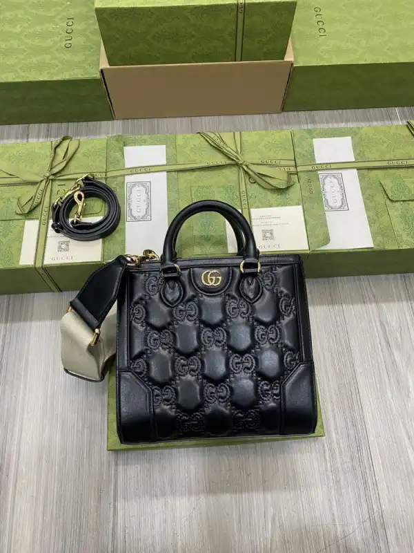 GUCCI GG matelassé mini top handle bag