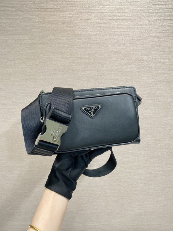 HOT SALE PRADA Leather belt bag