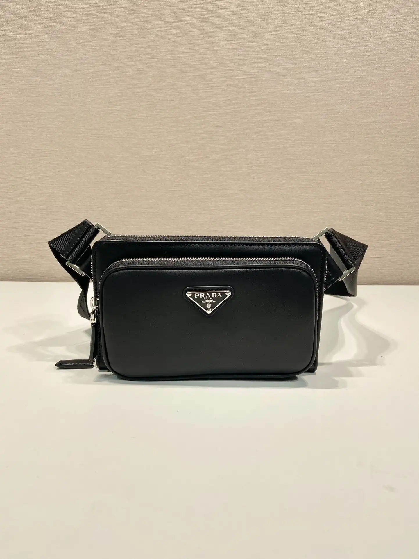 PRADA Leather belt bag