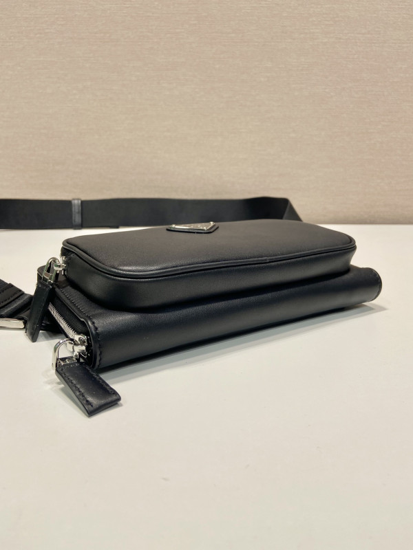 HOT SALE PRADA Leather belt bag