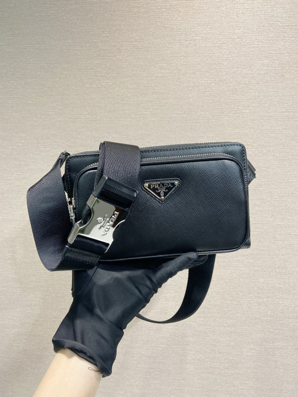 HOT SALE PRADA Saffiano Leather belt bag