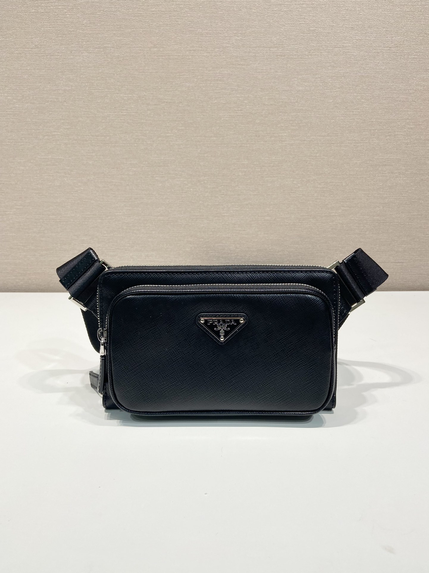 HOT SALE PRADA Saffiano Leather belt bag