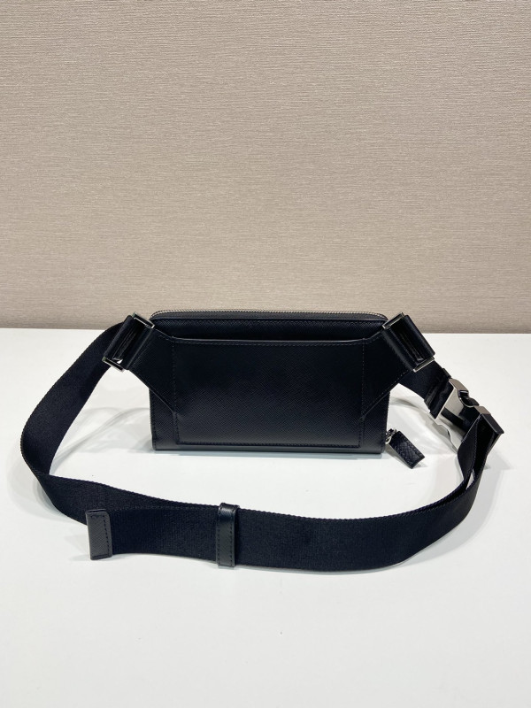 HOT SALE PRADA Saffiano Leather belt bag