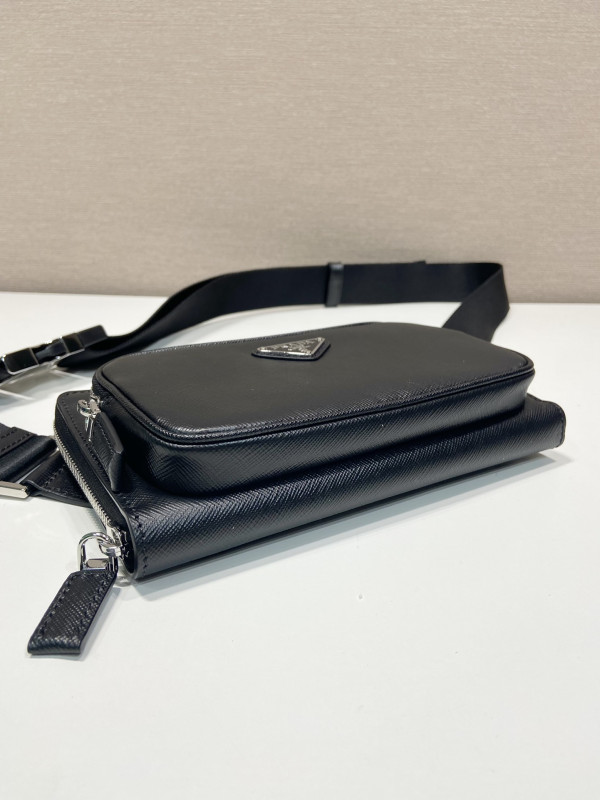 HOT SALE PRADA Saffiano Leather belt bag