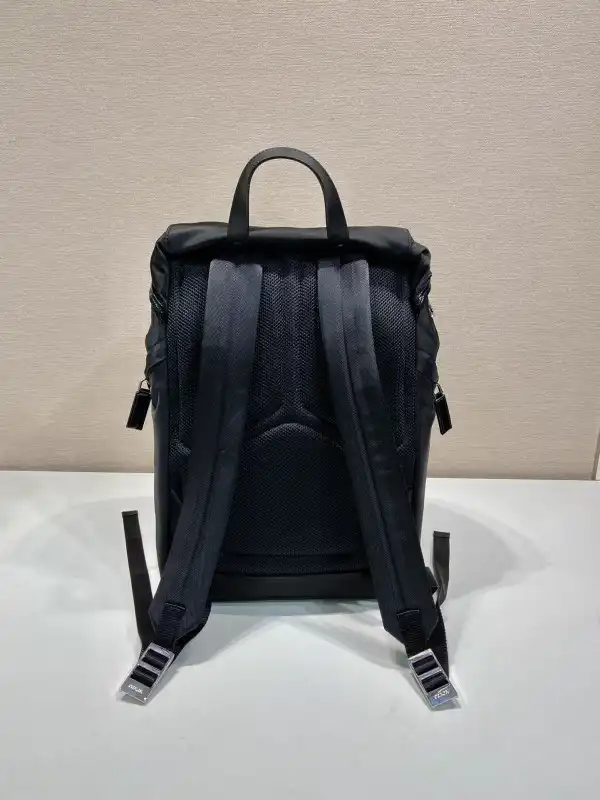 Frstbag ru PRADA Re-Nylon and brushed leather backpack