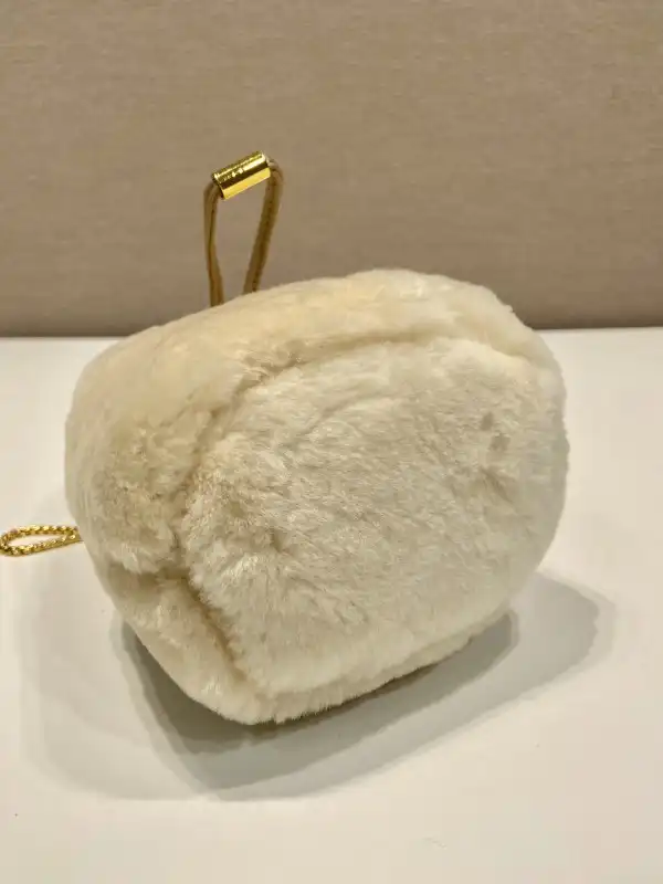 Cheap PRADA  Shearling Bucket Bag