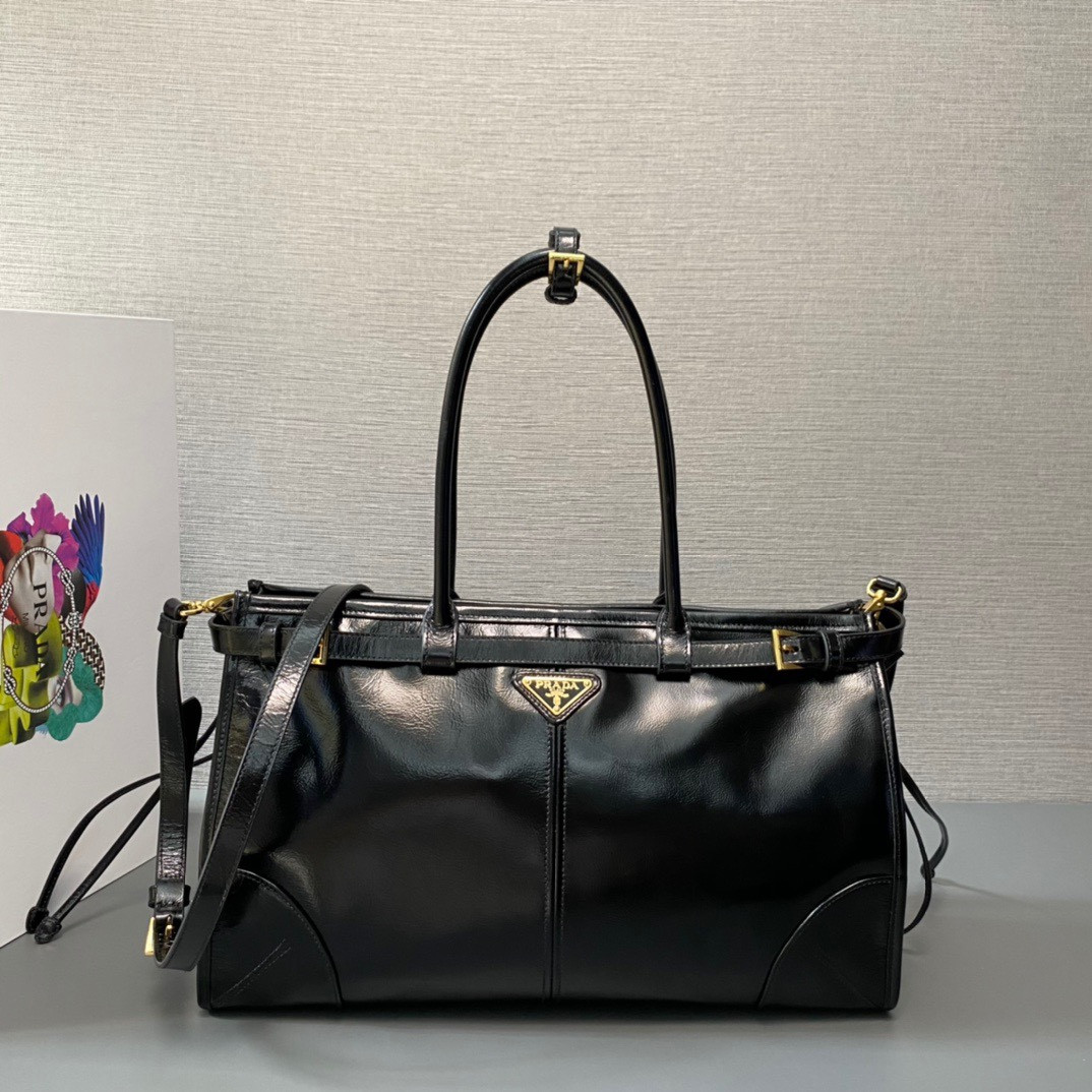 HOT SALE Prada Large leather handbag