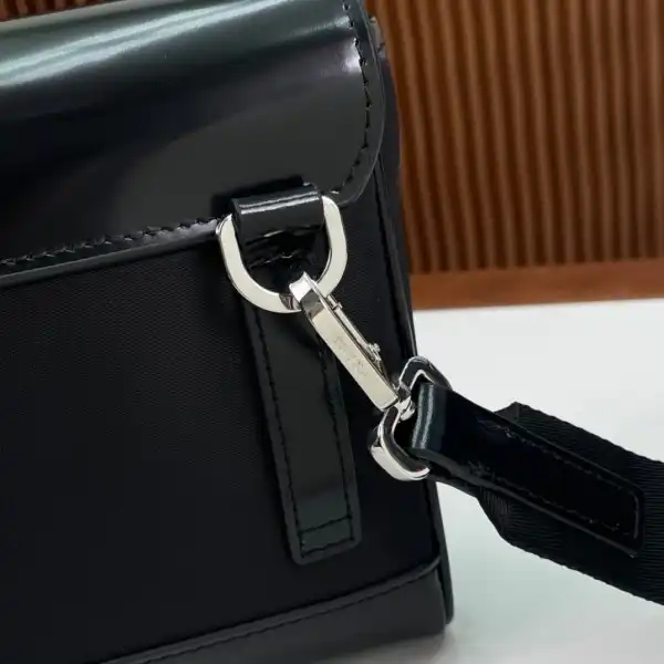 PRADA Re-Nylon and leather shoulder bag