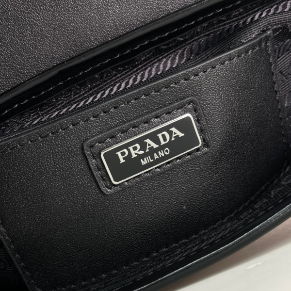 HOT SALE PRADA Re-Nylon and leather shoulder bag