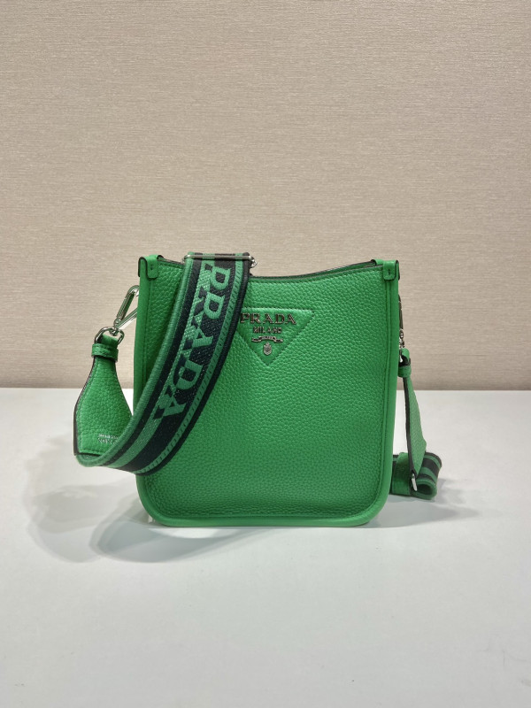 HOT SALE PRADA Leather mini shoulder bag