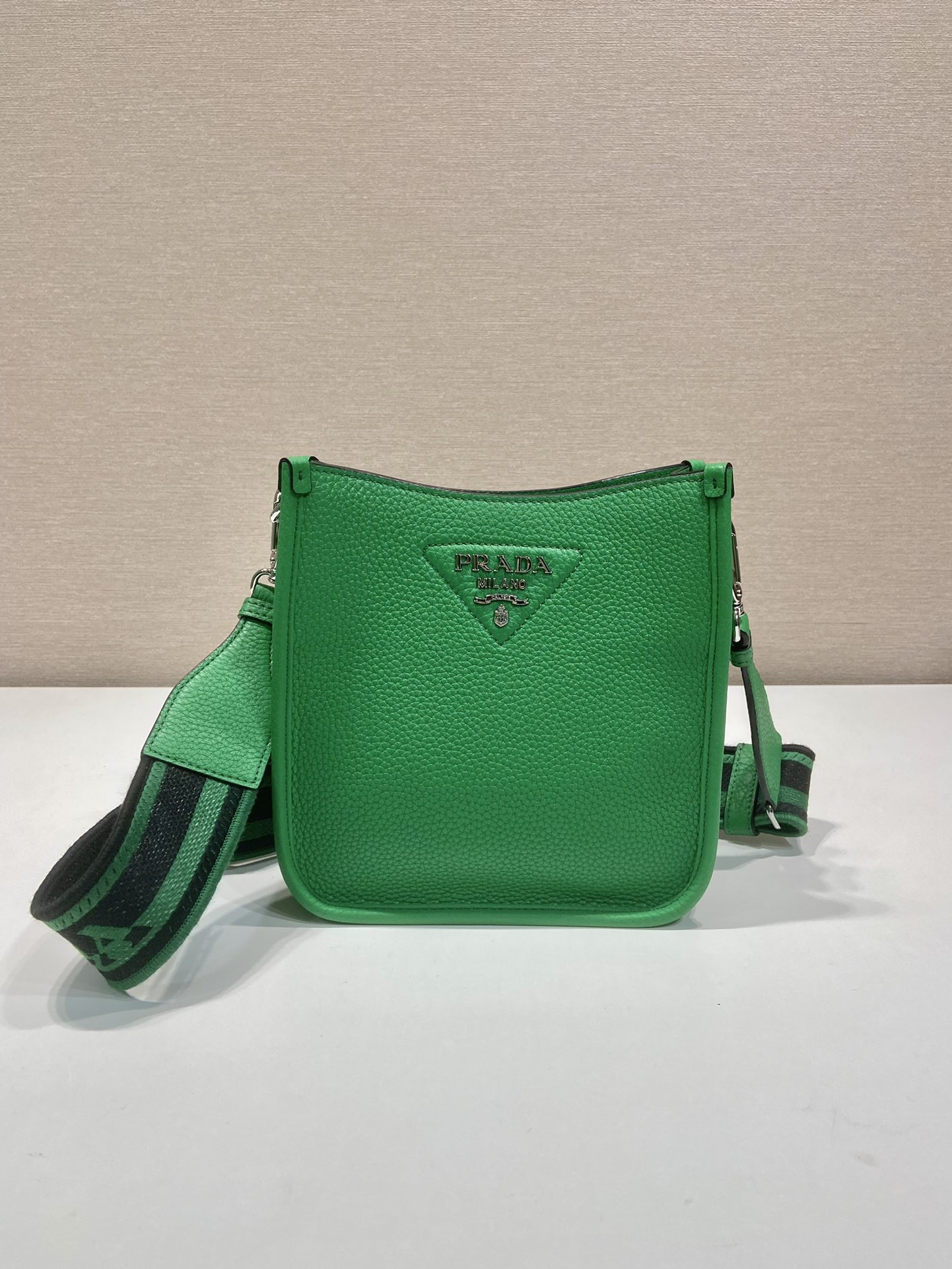 HOT SALE PRADA Leather mini shoulder bag