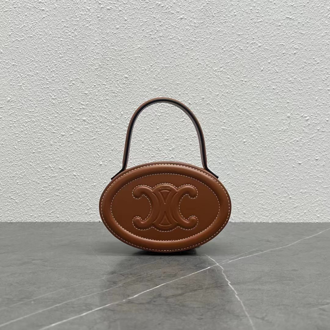 HOT SALE OVAL BAG CUIR TRIOMPHE CLUTCH