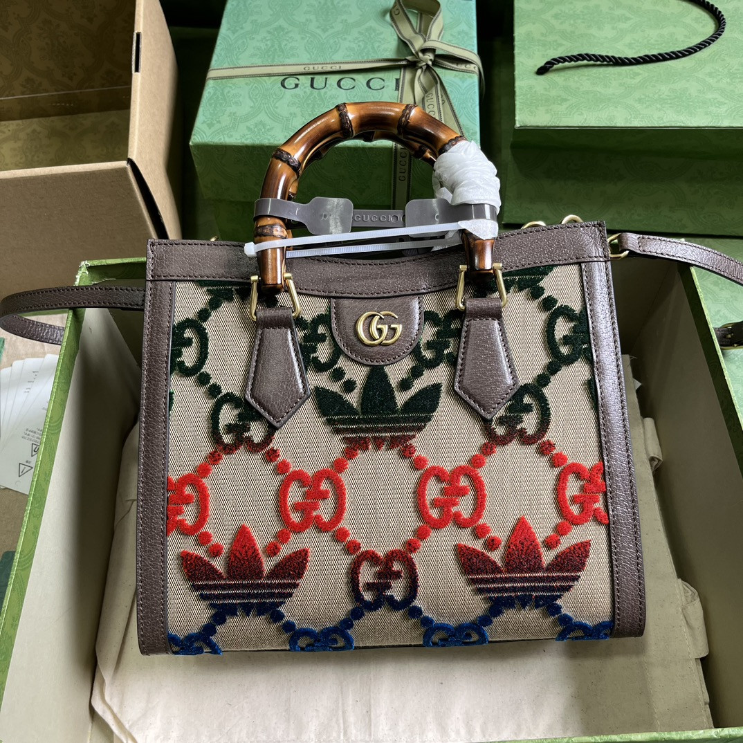 HOT SALE adidas x Gucci Diana Small Tote Bag