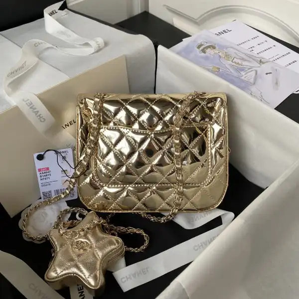 CHANEL MINI FLAP BAG & STAR COIN PURSE