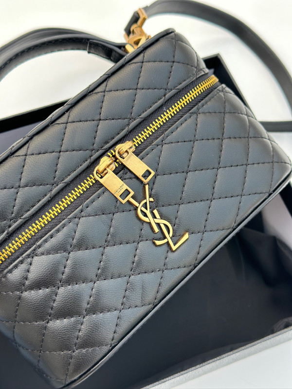 HOT SALE YSL GABY MINI VANITY BAG IN LAMBSKIN