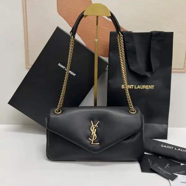 YSL CALYPSO IN PLUNGED LAMBSKIN