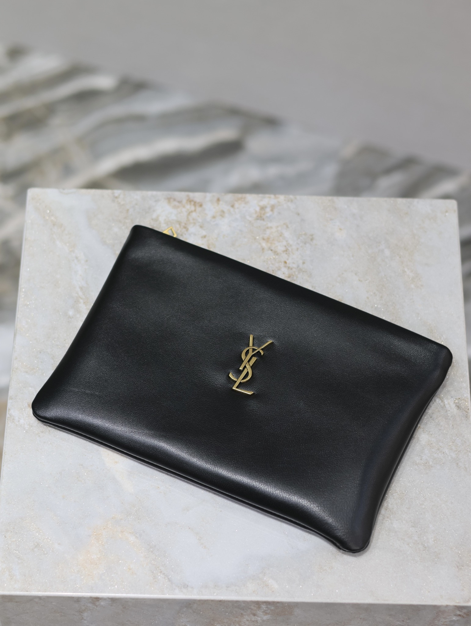 HOT SALE YSL CALYPSO SMALL POUCH IN LAMBSKIN