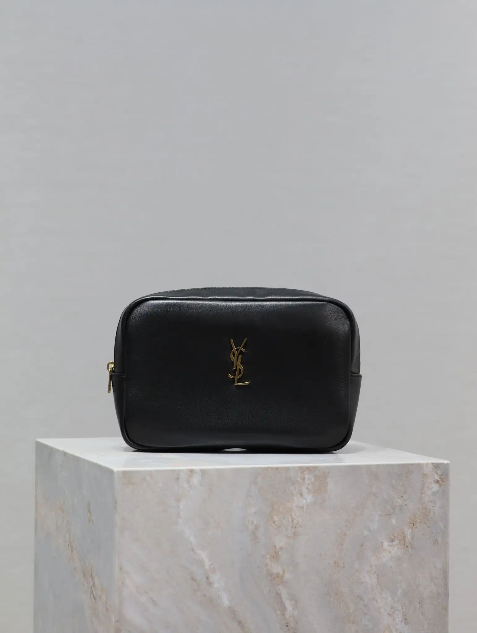 YSL CALYPSO COSMETIC POUCH IN LAMBSKIN