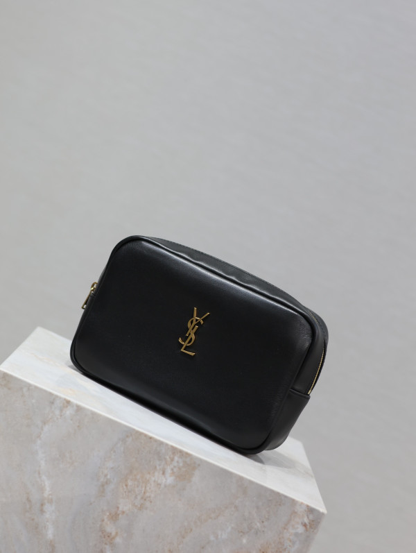 HOT SALE YSL CALYPSO COSMETIC POUCH IN LAMBSKIN