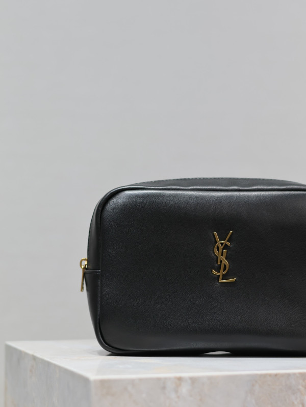 HOT SALE YSL CALYPSO COSMETIC POUCH IN LAMBSKIN