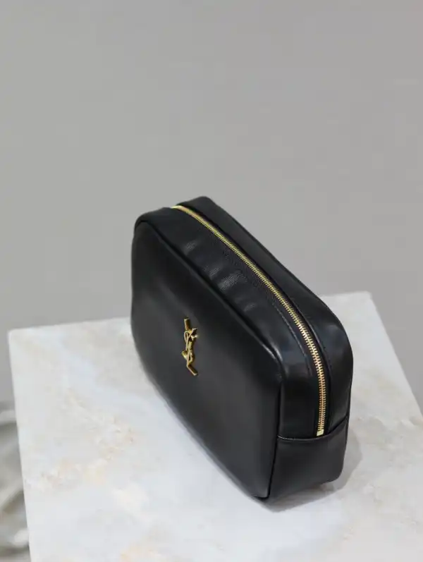 YSL CALYPSO COSMETIC POUCH IN LAMBSKIN