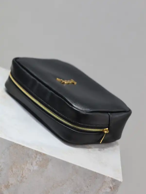 YSL CALYPSO COSMETIC POUCH IN LAMBSKIN