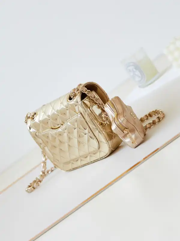 CHANEL MINI FLAP BAG & STAR COIN PURSE