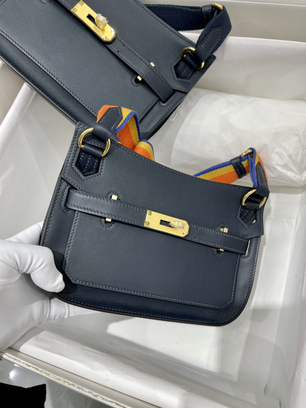 HOT SALE Hermes Jypsiere Mini Bag in Swift Leather Gris Meyer