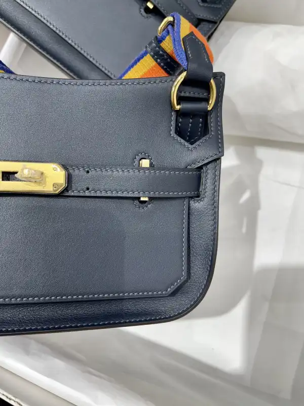 Hermes Jypsiere Mini Bag in Swift Leather Gris Meyer