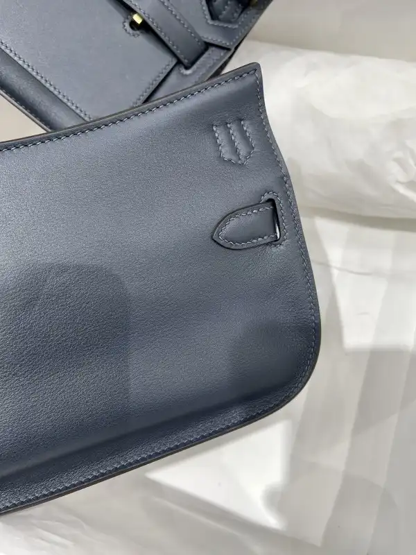 Hermes Jypsiere Mini Bag in Swift Leather Gris Meyer