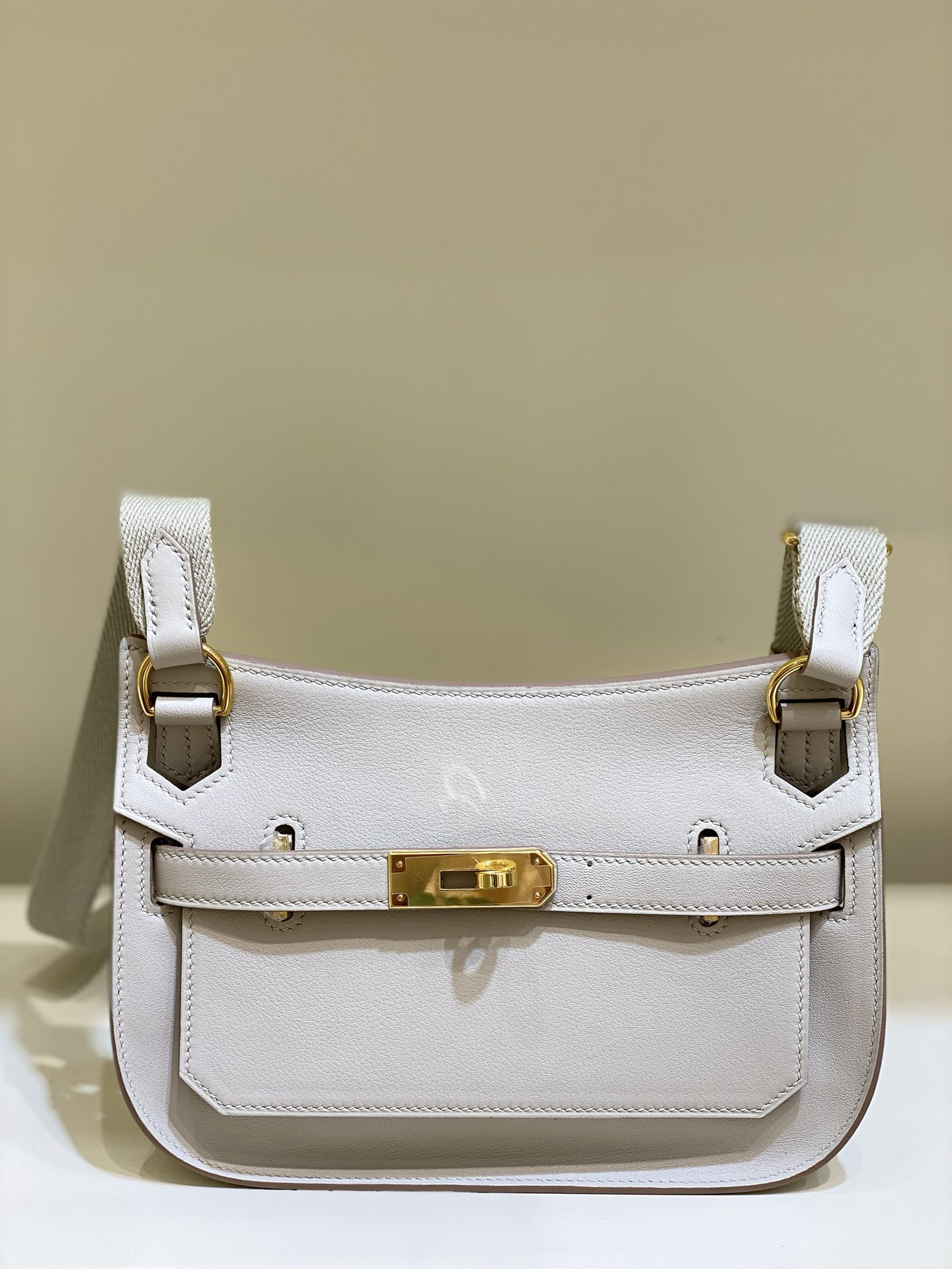 HOT SALE Hermes Jypsiere Mini Bag in Swift Leather Gris Meyer