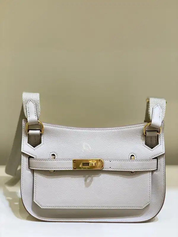 Hermes Jypsiere Mini Bag in Swift Leather Gris Meyer