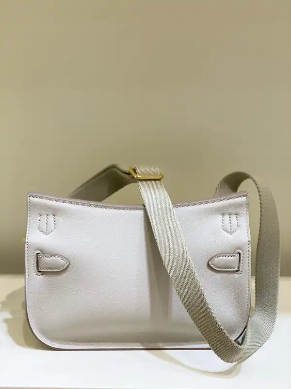 Hermes Jypsiere Mini Bag in Swift Leather Gris Meyer