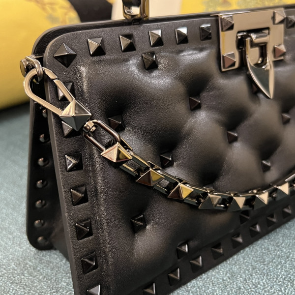 HOT SALE VALENTINO ROCKSTUD PADDED NAPPA HANDBAG