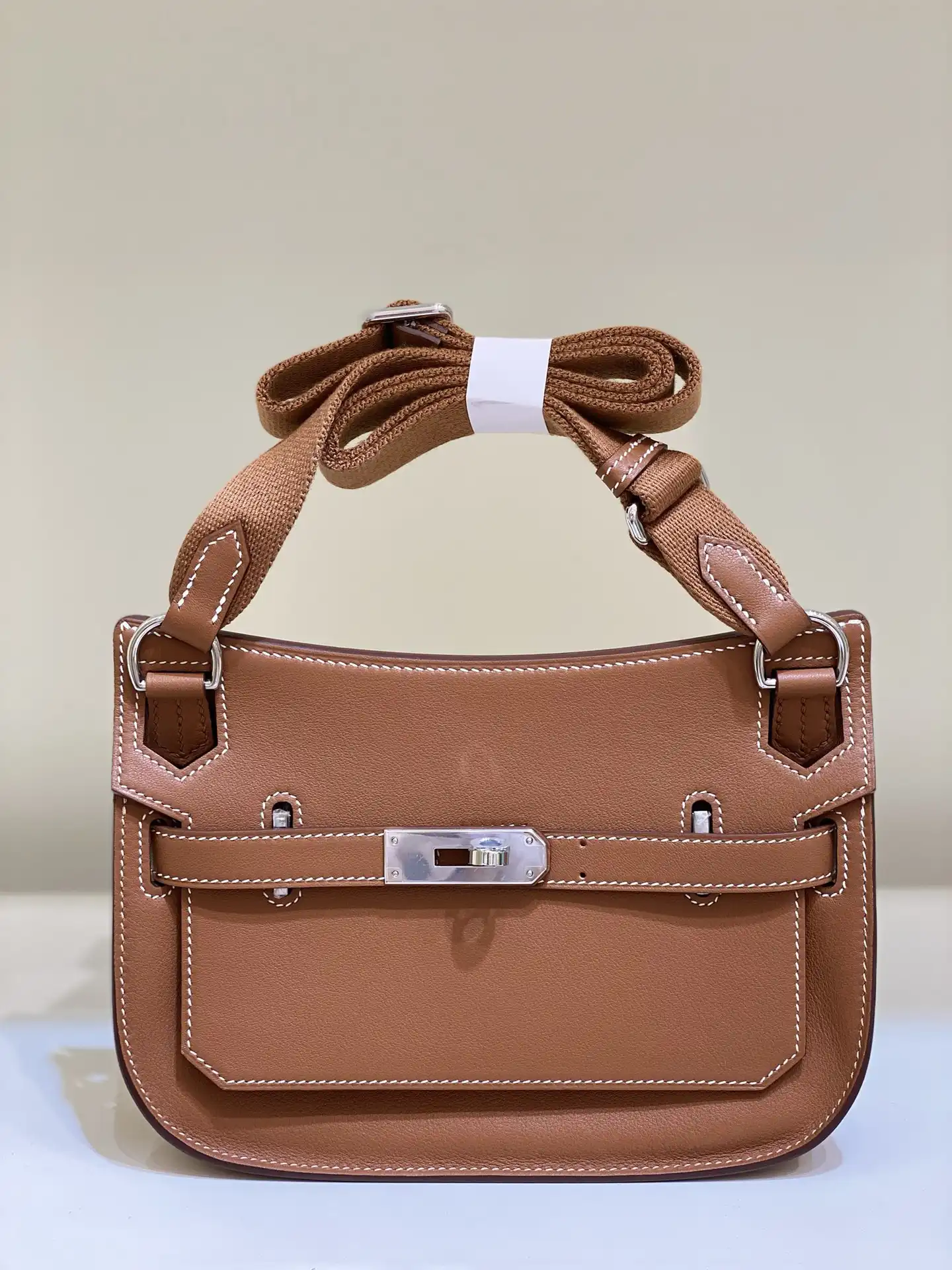 Hermes Jypsiere Mini Bag in Swift Leather Gris Meyer