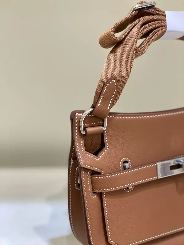 Hermes Jypsiere Mini Bag in Swift Leather Gris Meyer