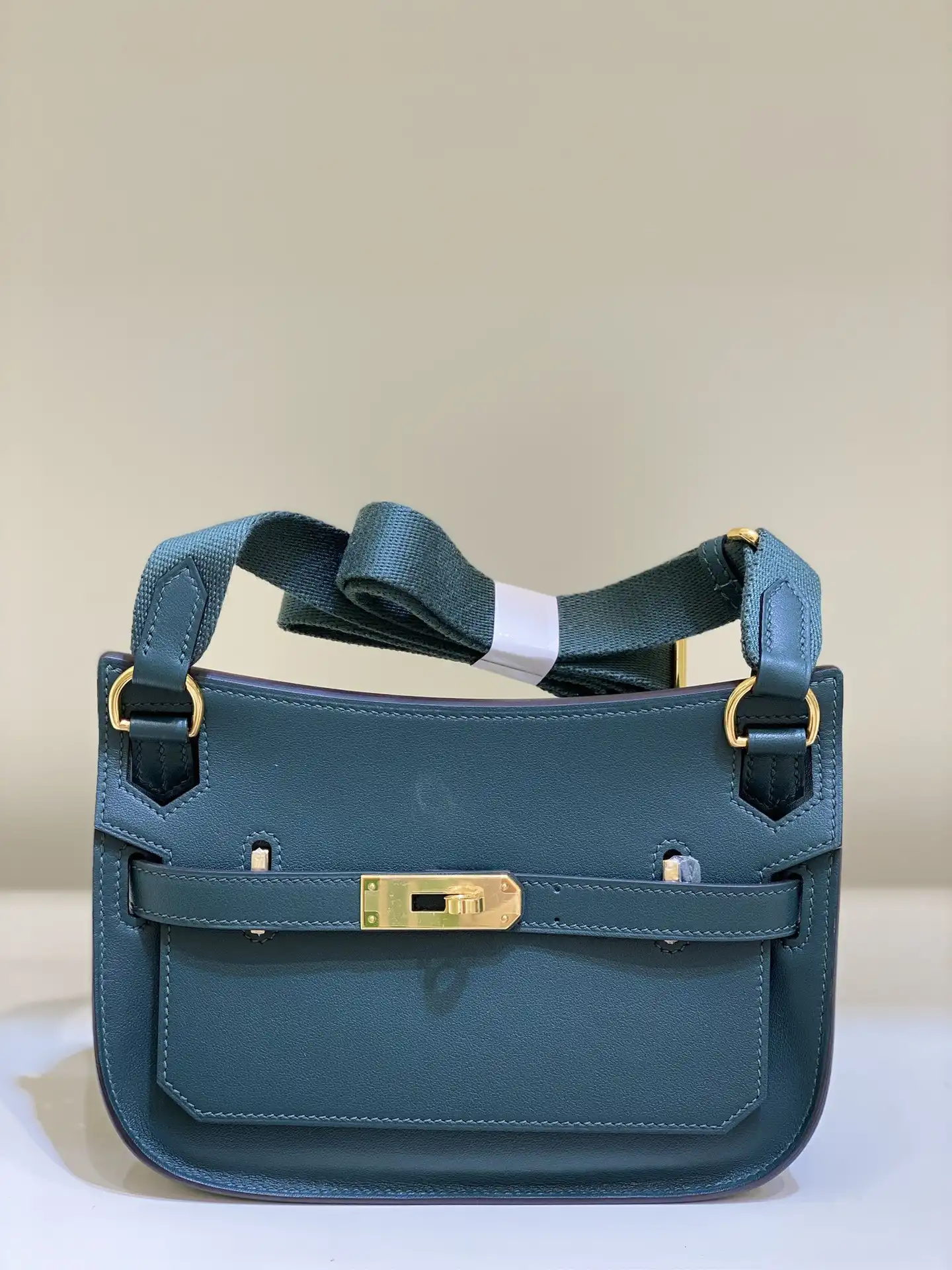 Hermes Jypsiere Mini Bag in Swift Leather Gris Meyer